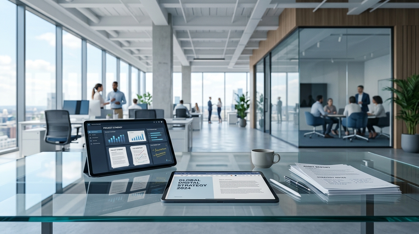 Modern digital office environment